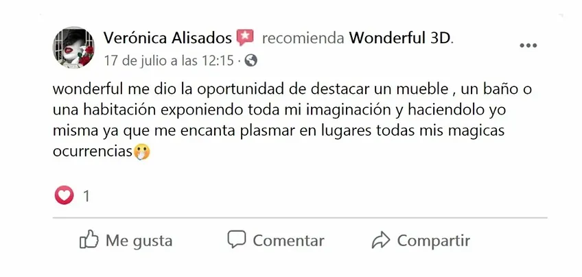 testimonio Facebook Verónica Alisados
